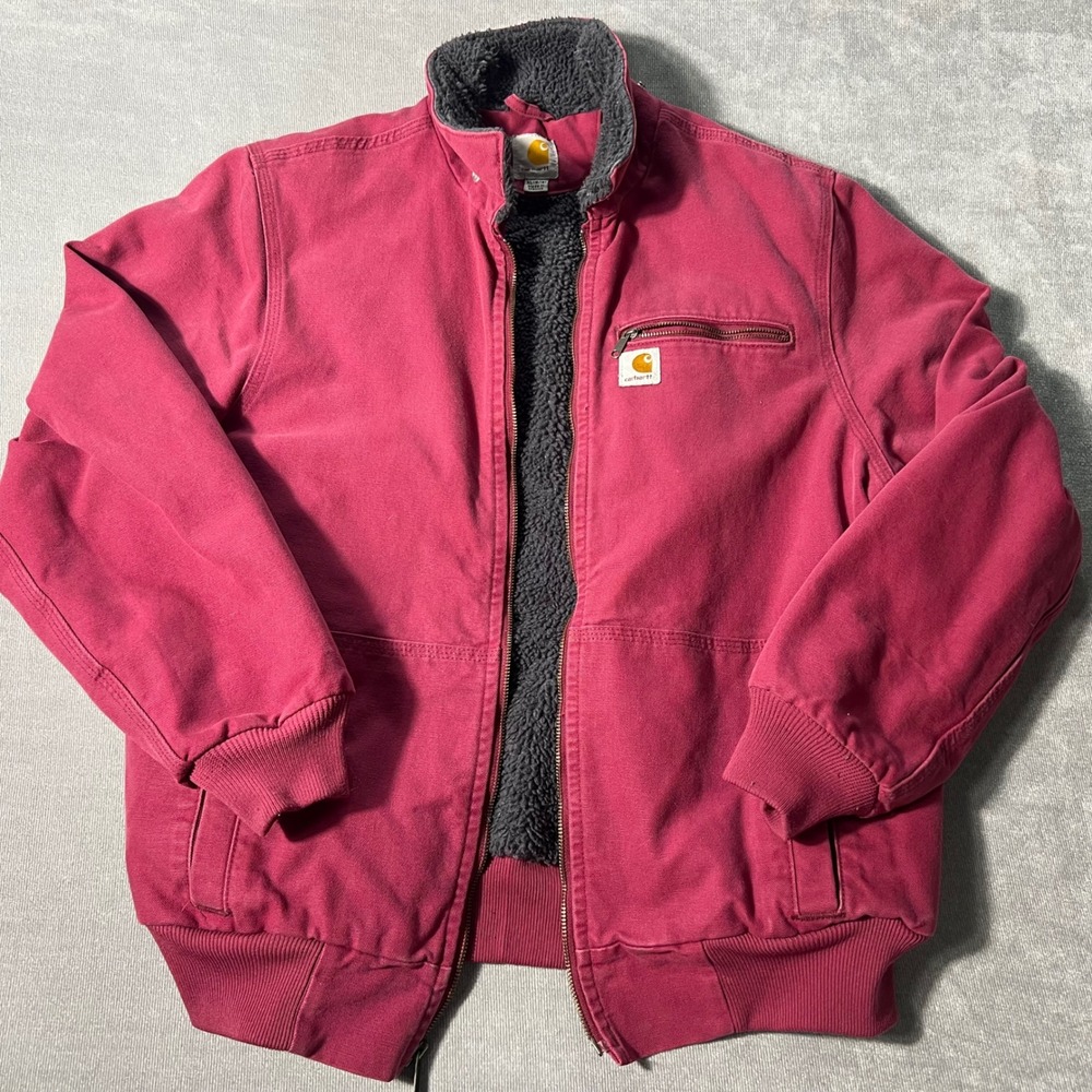 Carhartt Womens Weathered Duck Wildwood Jacket XL Pink Purple  16/18 100815-648